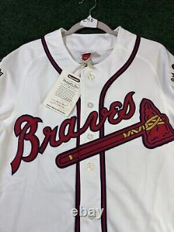 100% Authentic Chipper Jones Mitchell Ness 1995 Atlanta Braves Jersey Size 36 S