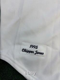 100% Authentic Chipper Jones Mitchell Ness 1995 Atlanta Braves Jersey Size 36 S