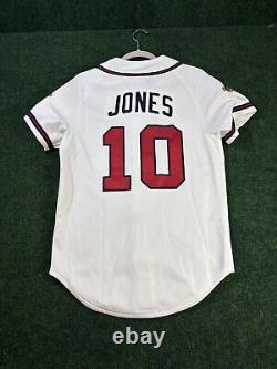 100% Authentic Chipper Jones Mitchell Ness 1995 Atlanta Braves Jersey Size 36 S