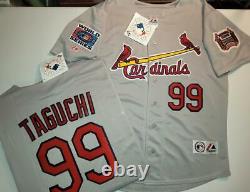 11025 St Louis Cardinals SO TAGUCHI 2006 World Series Baseball Jersey GRAY NWT