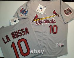 11025 St Louis Cardinals TONY LaRUSSA 2006 World Series Baseball Jersey GRAY NWT
