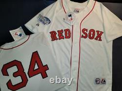 11110 Majestic Boston Red Sox DAVID ORTIZ 2004 World Series Baseball JERSEY