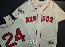 11110 Majestic Boston Red Sox MANNY RAMIREZ 2007 World Series Baseball JERSEY