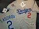 11111 Los Angeles Dodgers Tommy Lasorda 1988 World Series Baseball Jersey Gray