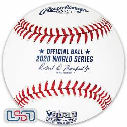 (12) 2020 World Series Official MLB Rawlings Leather Baseball Boxed Dozen