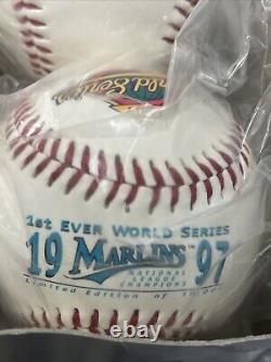 12- Pack 1997 World Series Florida Marlins Baseball Ball National League Champs