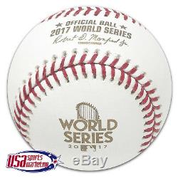(12) Rawlings 2017 World Series MLB Official Game Baseball Boxed Dozen