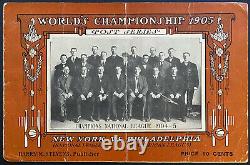1905 World Series Baseball Program Giants v Athletics Rare Original Authentic