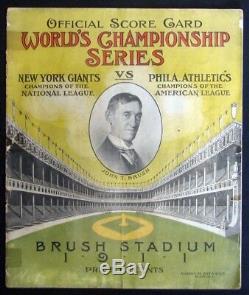 1911 World Series Program, New York Giants vs. Philadelphia Athletics