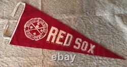 1912-1918 Boston Red Sox Dynasty Era World Series Champions Pennant 35 X 14 EX