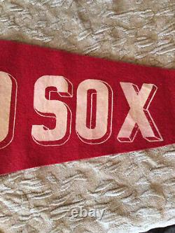 1912-1918 Boston Red Sox Dynasty Era World Series Champions Pennant 35 X 14 EX