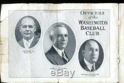 1924 World Series Program NY Giants v Washington Senators Walter Johnson 31593
