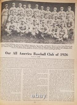 1926 December Baseball Magazine World Series St. Louis Cardinals Babe Ruth cover