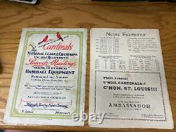 1926 World Series Program New York Yankees at St Louis Cardinals Sportsmans Park