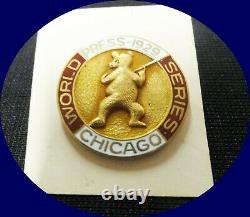 1929 Chicago Cubs World Series Press Pin Mint-Great DEAL Collectors Item