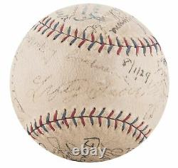 1929 Philadelphia Athletics A's World Series Champs Team Signed Baseball JSA COA
