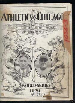 1929 World Series Program Phil Athletic vs Chicago Cubs