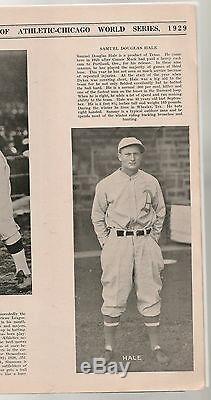 1929 World Series Program Philadelphia A's-Cubs A's Win in Five