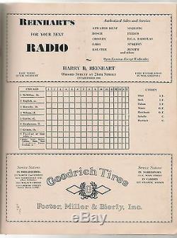 1929 World Series Program Philadelphia A's-Cubs A's Win in Five