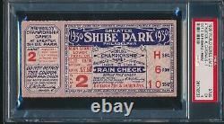 1930 World Series Ticket Game 2 Shibe Park PSA 5 (EX) Highest Graded
