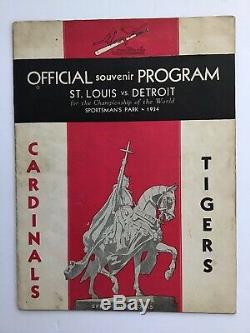 1934 World Series Program-Sportsmans Park-St. Louis