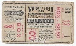 1935 World Series baseball ticket Detroit Tigers Chicago Cubs G 3 Demaree HR