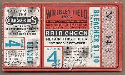 1935 World Series baseball ticket Detroit Tigers Chicago Cubs Gm 4, Hartnett HR