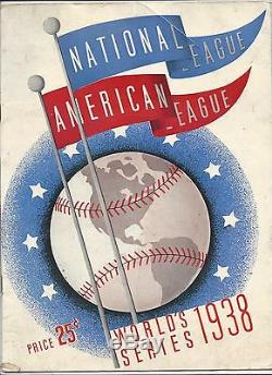 1938 World Series program Chicago Cubs New York Yankees scord Gm 1 Wrigley Field