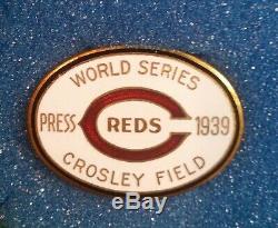 1939 Cincinnati Reds World Series Baseball Press Pin