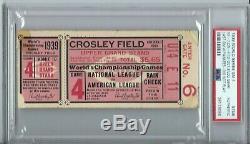 1939 World Series Game 4 Ticket Stub Yankees Reds Lou Gehrig Baseball Finale Psa