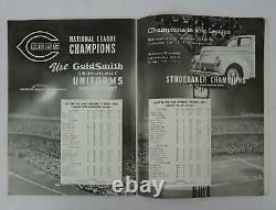 1940 World Series Official Score Book Cincinnati Reds vs Detroit Tigers Unmarke