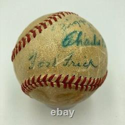 1940's World Series Umpires Signed Game Used Baseball With Ford Frick