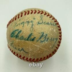 1940's World Series Umpires Signed Game Used Baseball With Ford Frick