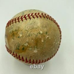 1940's World Series Umpires Signed Game Used Baseball With Ford Frick