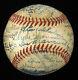 1942 St. Louis Cardinals World Series Champs Team Signed Game Used Baseball Bas