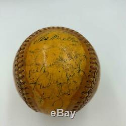 1945 Detroit Tigers World Series Champs Team Signed Baseball With Hank Greenberg