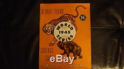 1945 World Series Program Briggs Stadium Tigers/Cubs Really Not Scored NICE