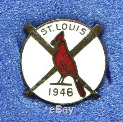 1946 St. Louis Cardinals Baseball World Series Press Pin