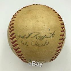 1947 NY Yankees Team Signed World Series Game Used Baseball Joe Dimaggio JSA COA