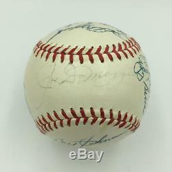 1947 NY Yankees World Series Champs Team Signed Baseball Joe Dimaggio JSA COA