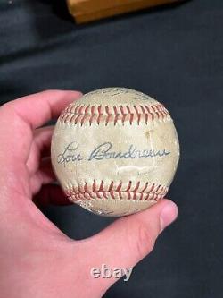 1948 Original Cleveland Indians facsimile signed world series baseball AA 22123