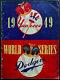 1949 World Series Baseball Program Yankee Stadium Ny Vs Dodgers Jackie Robinson