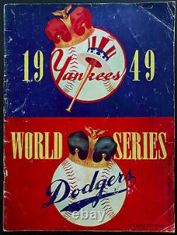 1949 World Series Baseball Program Yankee Stadium NY vs Dodgers Jackie Robinson