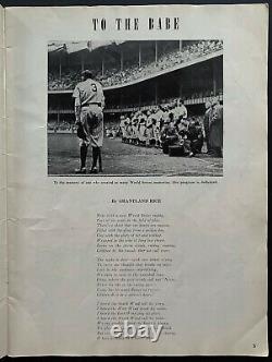 1949 World Series Baseball Program Yankee Stadium NY vs Dodgers Jackie Robinson