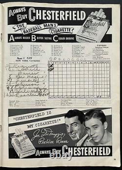 1949 World Series Baseball Program Yankee Stadium NY vs Dodgers Jackie Robinson