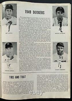 1949 World Series Baseball Program Yankee Stadium NY vs Dodgers Jackie Robinson