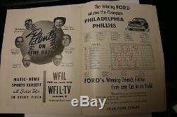 1950 MLB BASEBALL WORLD SERIES PROGRAM PHILADELPHIA PHILLIES vs NEW YORK YANKEES