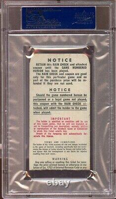 1951 World Series Ticket GM 2 Yankees/Mickey Mantle 1st Hit/Injured/Joe DiMaggio