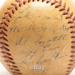 1952 New York Yankees Autographed World Series Champions Baseball Mantle, Berra