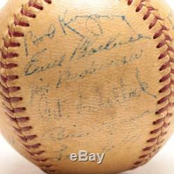 1952 New York Yankees Autographed World Series Champions Baseball Mantle, Berra